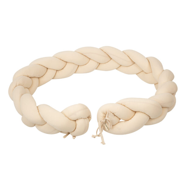 Protector de cuna trenza Basics Beig 200 cm - Bimbidreams