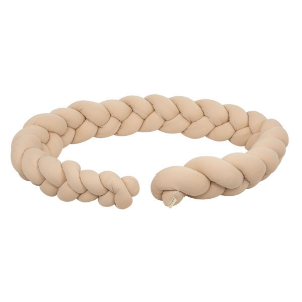Protector de cuna trenza Basics Beig 300 cm - Bimbidreams