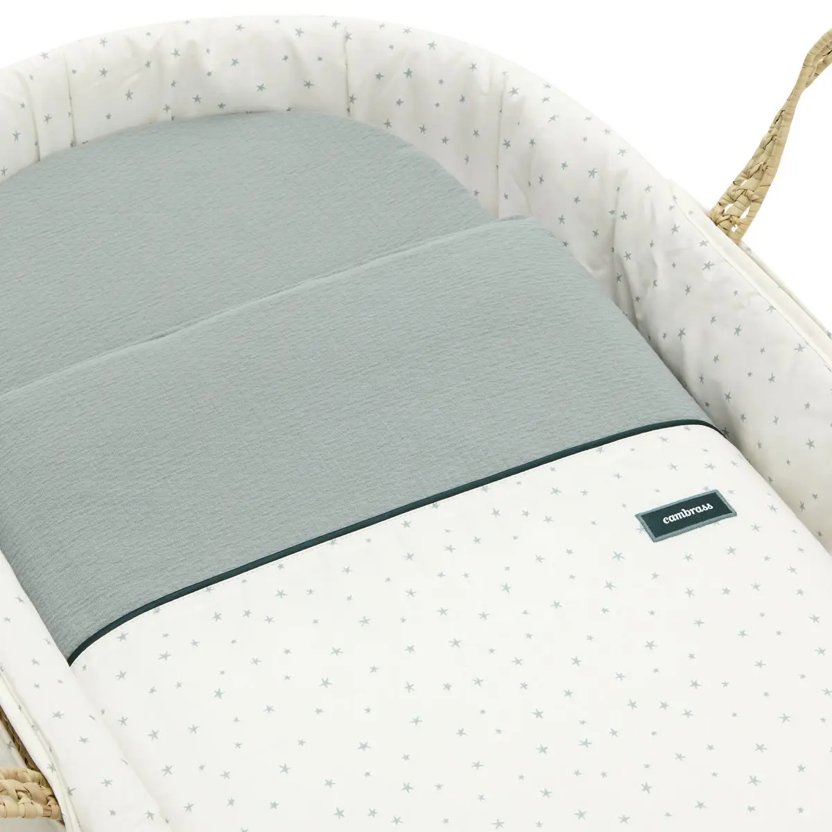 Moises de palma acolchado une magia verde 39x80x25 cm - Imagen 2