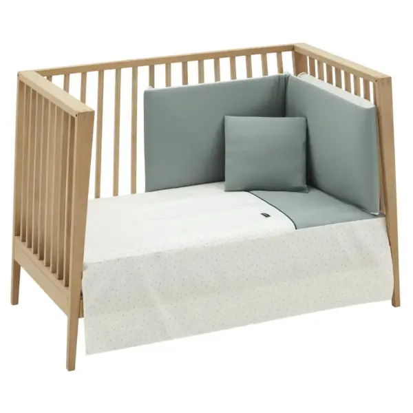 Jgo 2 pcs.colcha i-v. cuna 70 magia verde 70x140x3 cm