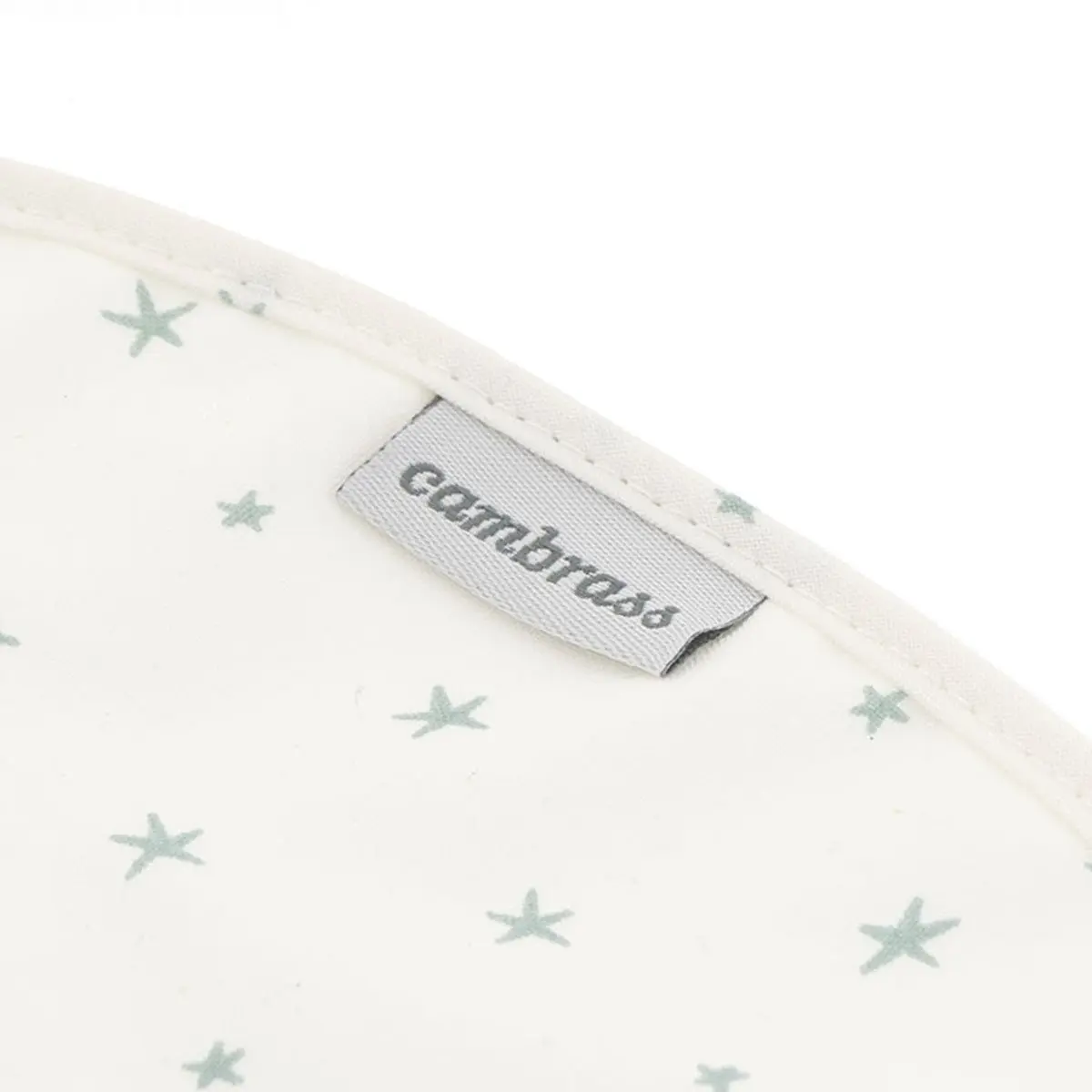 Babero redondo con velcro magia verde 16x19x1 cm - Imagen 3