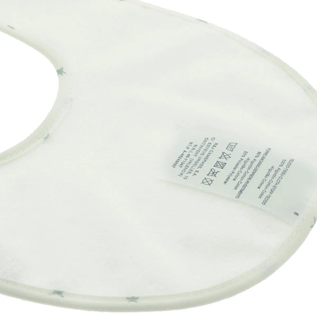 Babero redondo con velcro magia verde 16x19x1 cm - Imagen 4