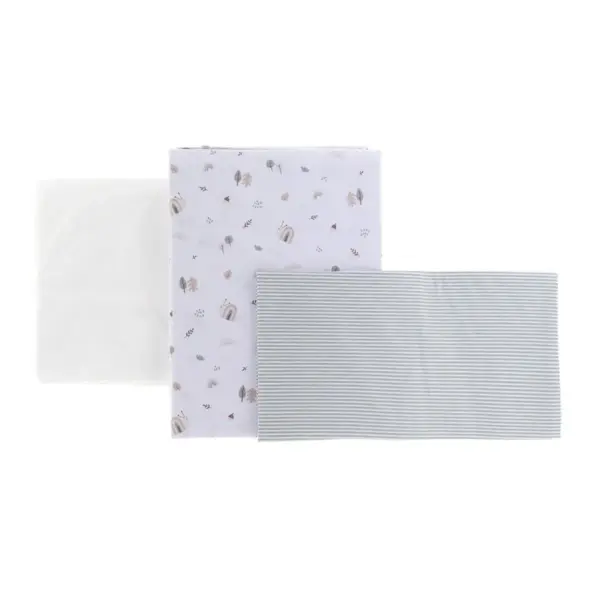 Sabana moises/carro 3 pcs 80x120x1 cm greeny verde