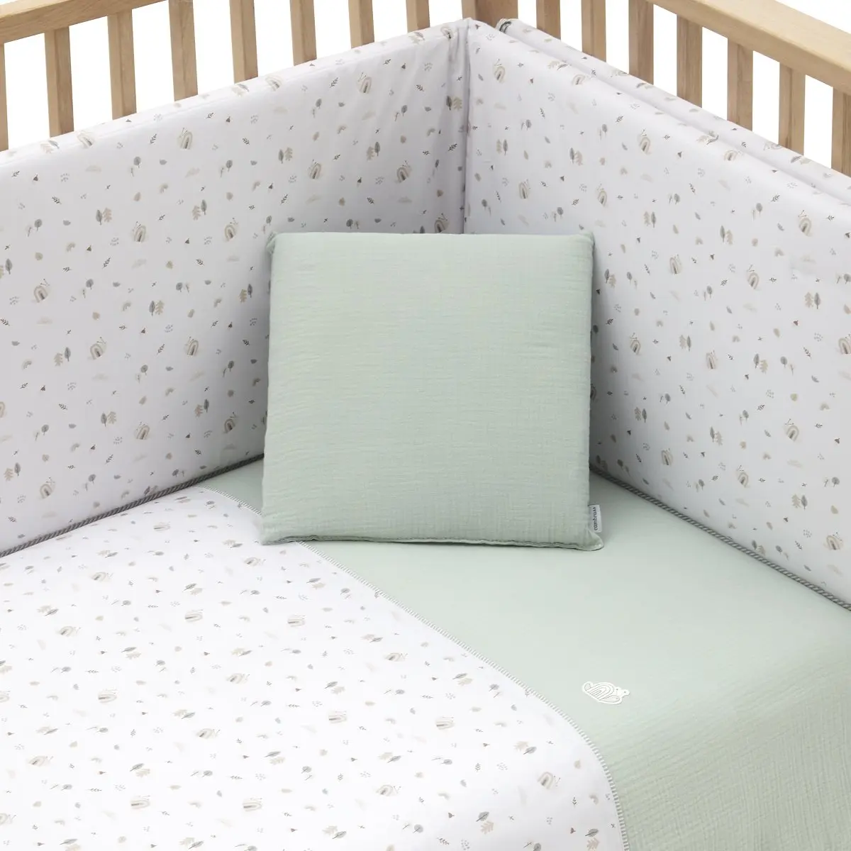 Jgo 2 pcs.f.nordica cuna 70 greeny verde 110x170x3 cm - Imagen 2