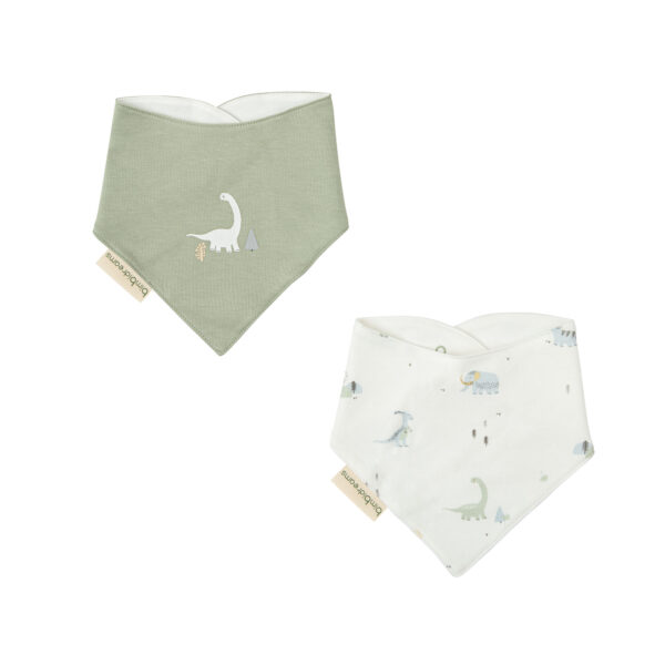 Babero bandana pack 2 Trex 16 B|Verde 43x21 - Bimbidreams