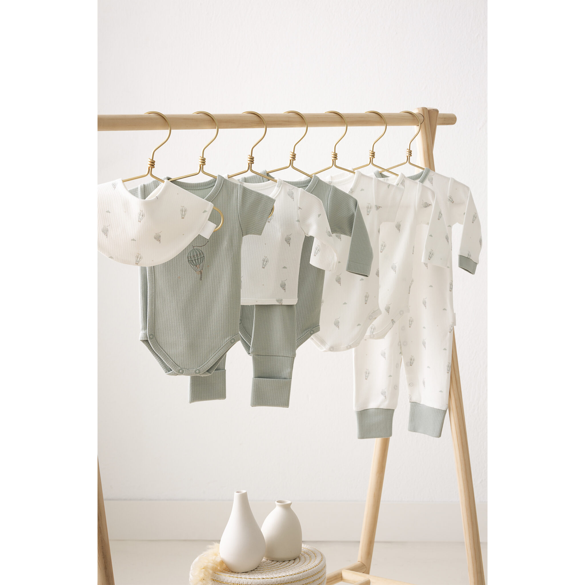 Babero bandana pack 2 Blue Sky 16 B|Verde 43x21 - Bimbidreams - Imagen 3