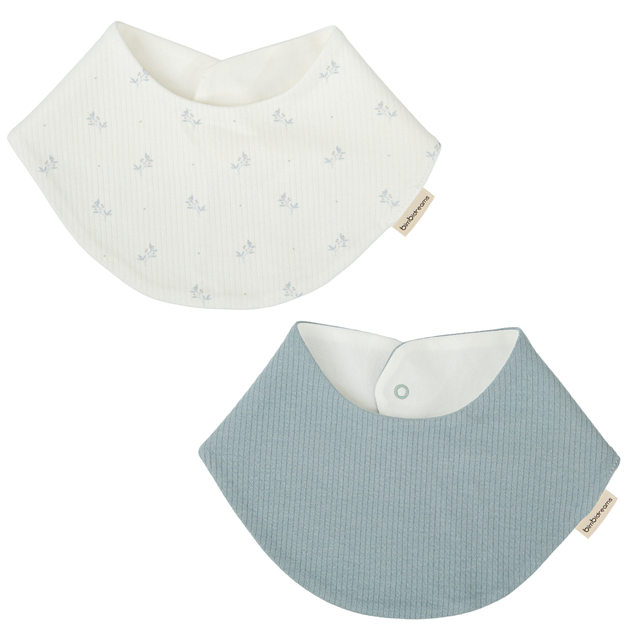 Babero bandana pack 2 Eden 13 B|Azul 43x21 - Bimbidreams