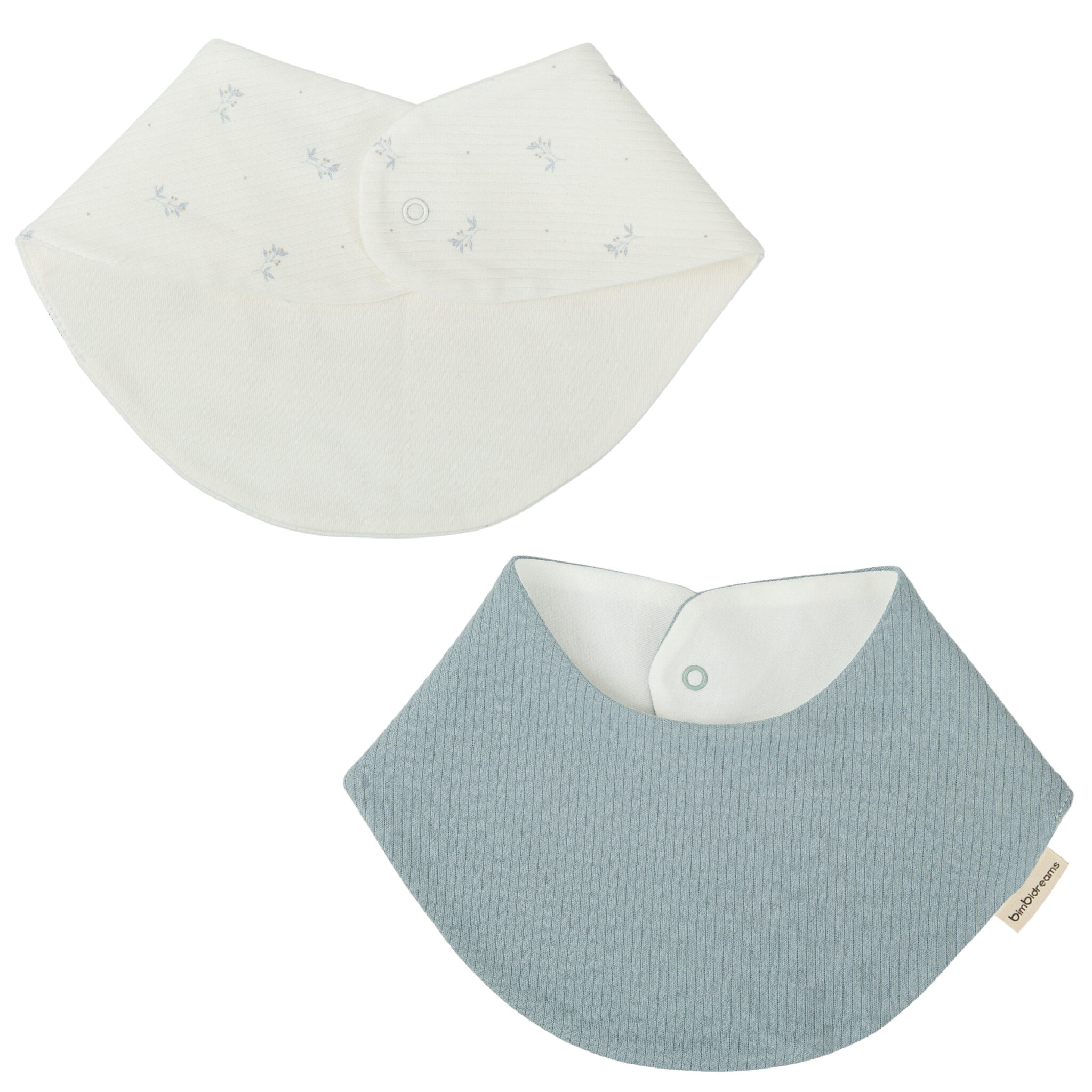 Babero bandana pack 2 Eden 13 B|Azul 43x21 - Bimbidreams - Imagen 2