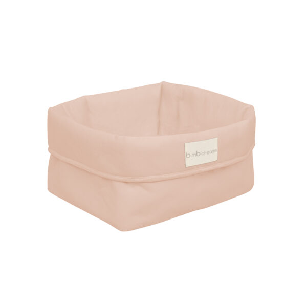 Cesta botellero bebé Basics RE Rosa Empolvado 24x24x13 - Bimbidreams