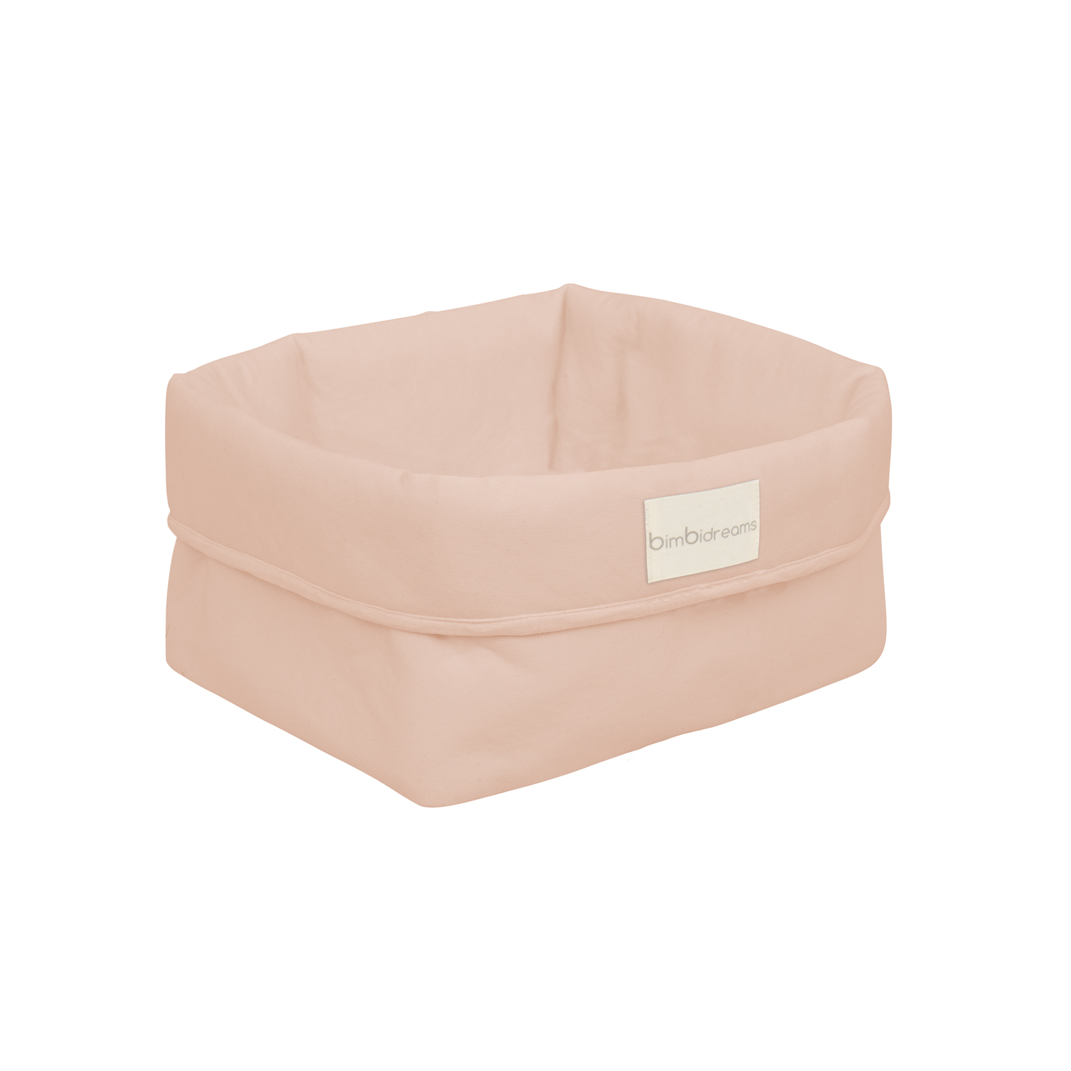 Cesta botellero bebé Basics RE Rosa Empolvado 24x24x13 - Bimbidreams
