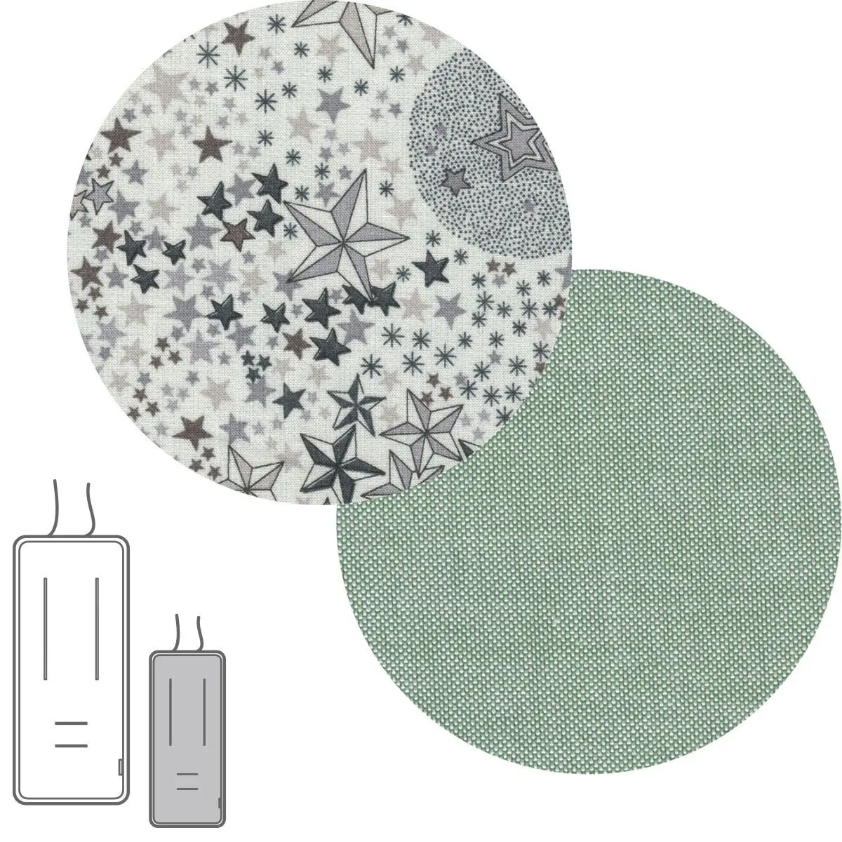 Colchoneta silla uni.rev.recta star liberty verde 30x80x1 cm - Imagen 2