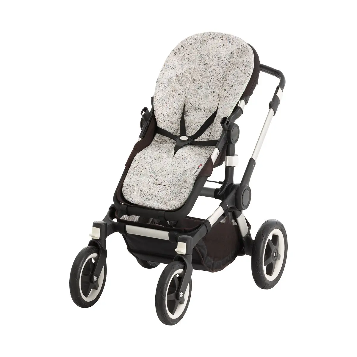 Colchoneta silla uni.rev.oval star liberty verde 43x88x1 cm