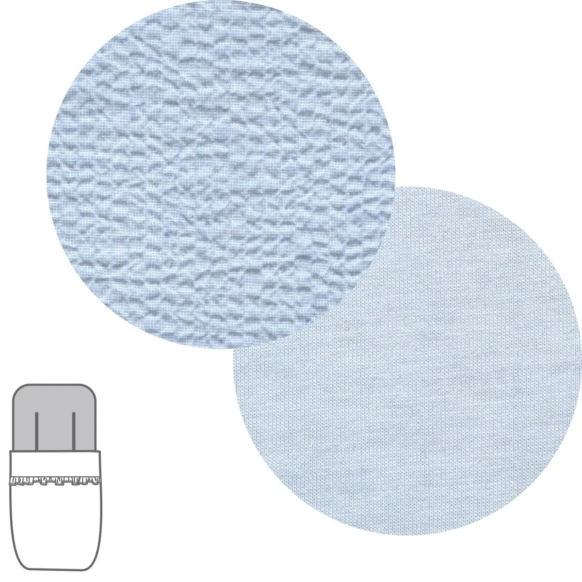 Saco silla tokyo universal soft celeste 43x92x5 cm - Imagen 2