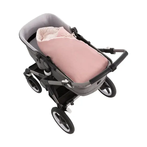 Saco capazo cruzado revers. etnic rosa 40x80x5 cm