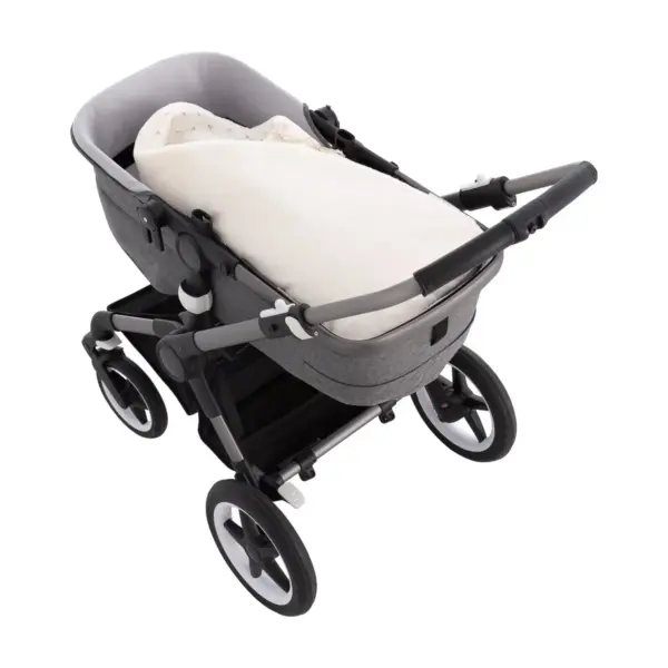 Saco capazo cruzado revers. twin beige 40x80x5 cm