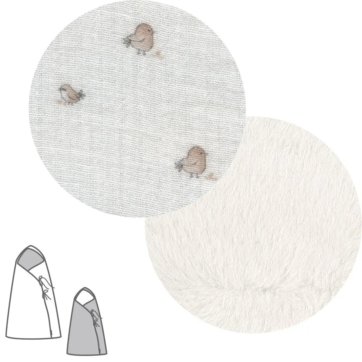 Saco capazo cruzado revers. twin beige 40x80x5 cm - Imagen 2