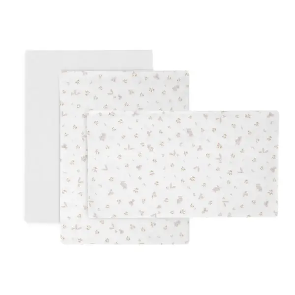 Sabana cuna 3 pcs (cuna 70) 120x180x1 cm plumeti rosa