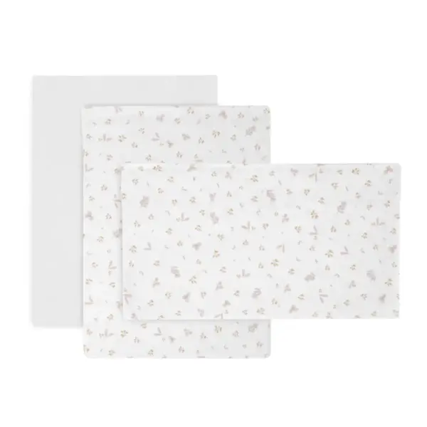 Sabana cuna 3 pcs (cuna 60) 100x165x1 cm plumeti rosa