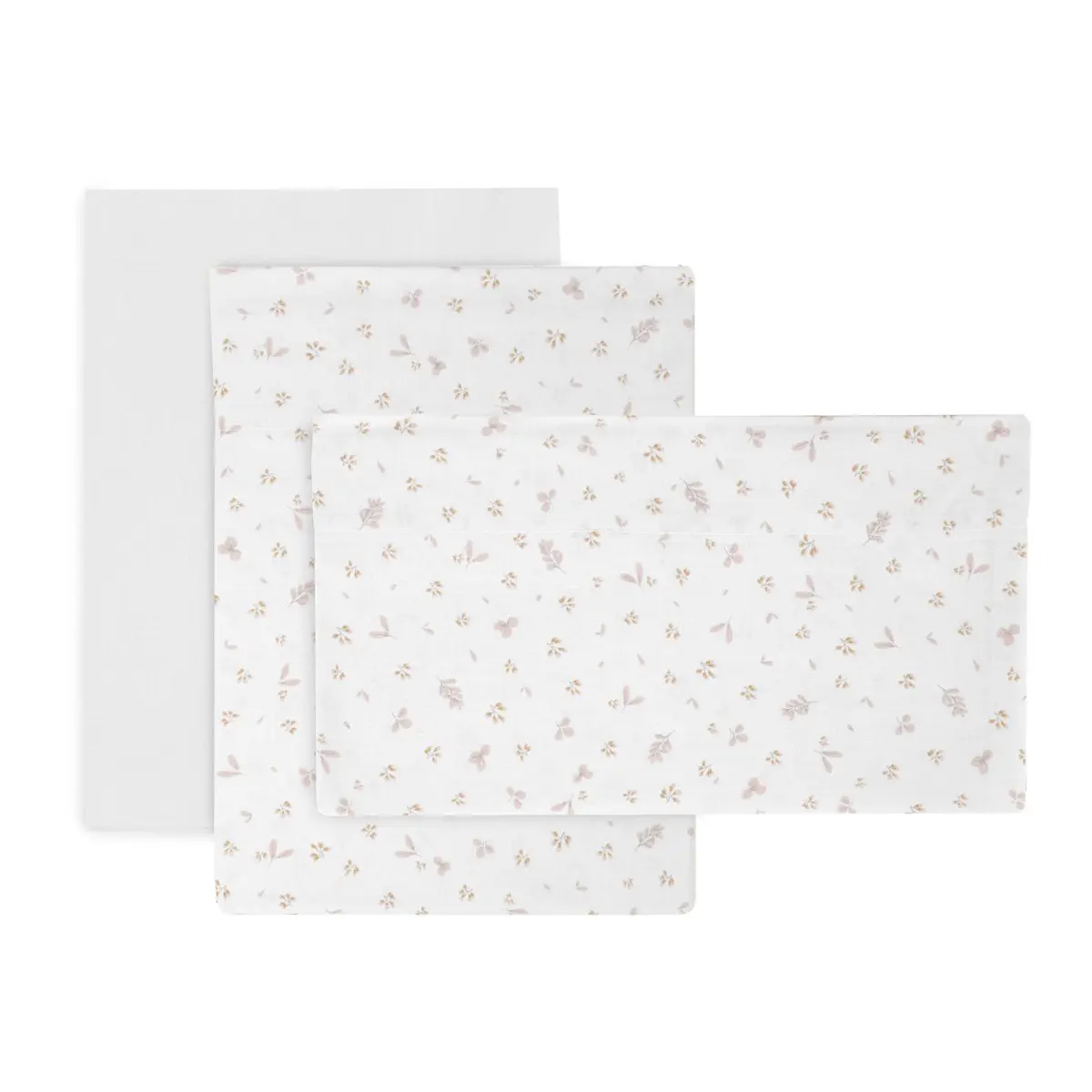 Sabana moises/carro 3 pcs 80x120x1 cm plumeti rosa