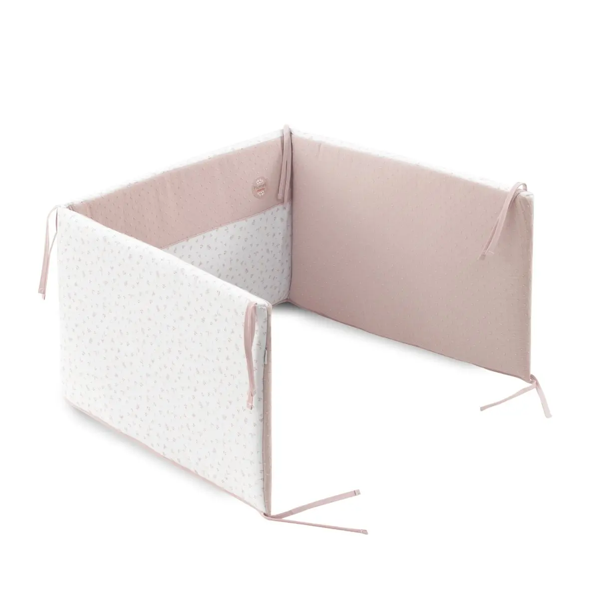 Jgo 2 pcs.f.nordica cuna 60 plumeti rosa 100x140x3 cm - Imagen 5