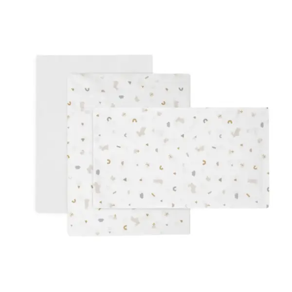 Sabana cuna 3 pcs (cuna 60) 100x165x1 cm rabbit beige