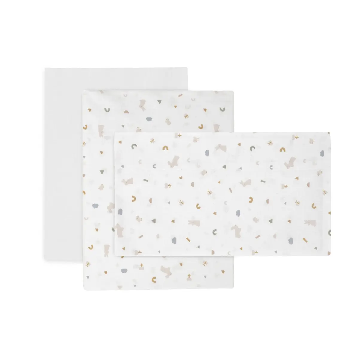 Sabana cuna 3 pcs (cuna 60) 100x165x1 cm rabbit beige