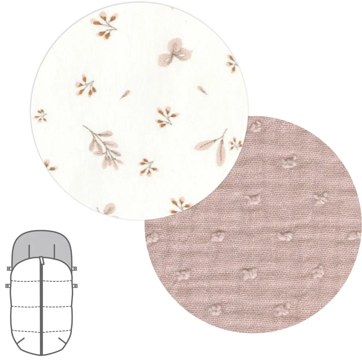 Saco silla universal plum street rosa 45x98x3 cm - Imagen 2