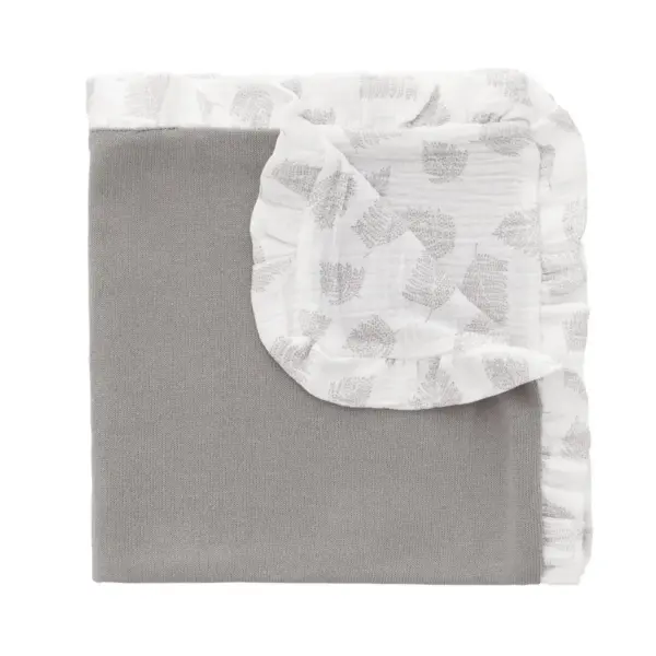 Manta reversible 65x65x1 cm sereni gris