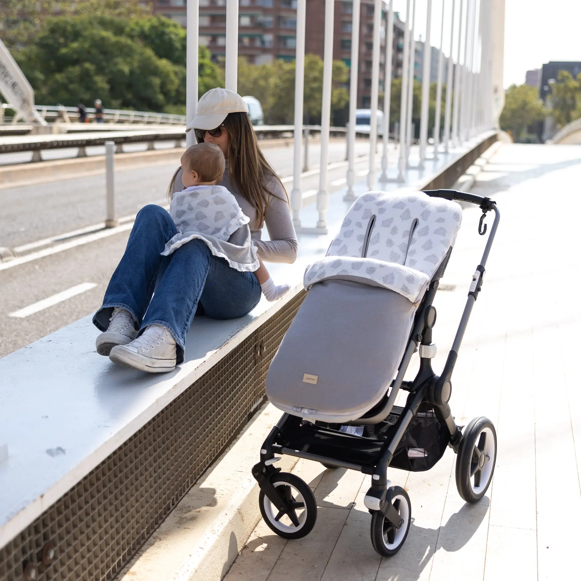 Manta reversible 65x65x1 cm sereni gris - Imagen 3