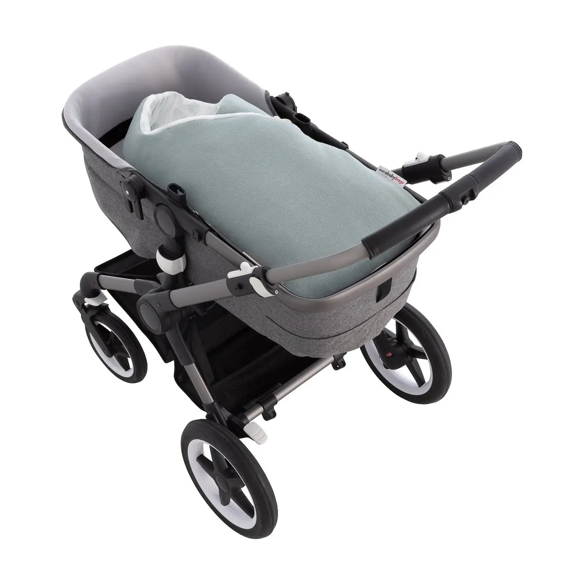 Saco capazo cruzado revers. sereni verde 40x80x5 cm