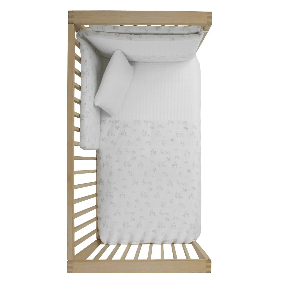 Jgo 2 pcs.f.nordica cuna 70 merlo crudo 110x170x3 cm - Imagen 3