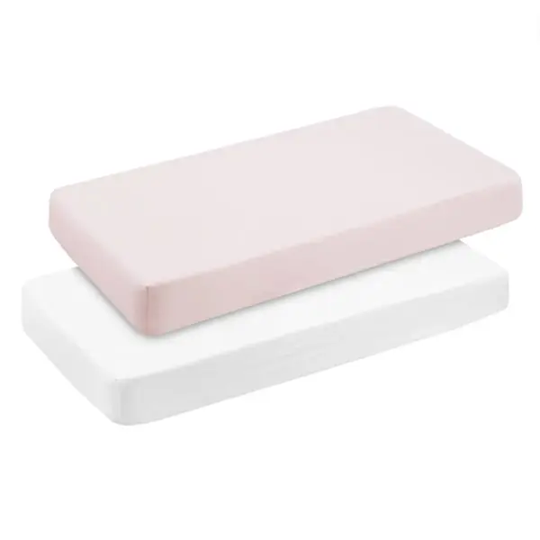 Bajera cuna 60 pack 2 uds. 60x120x17 cm soft rosa