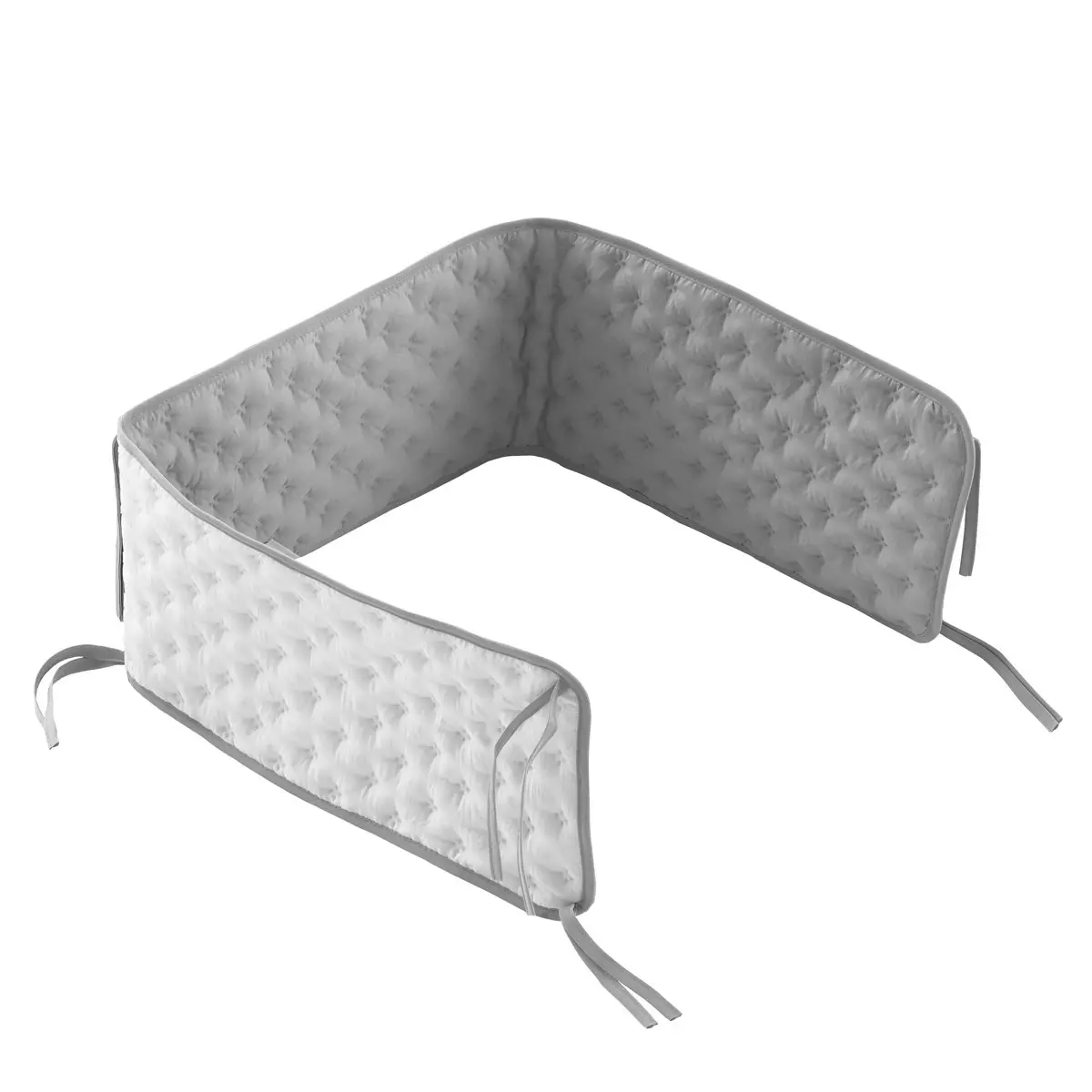 Protector cuna doco 135x22x3 cm soft gris