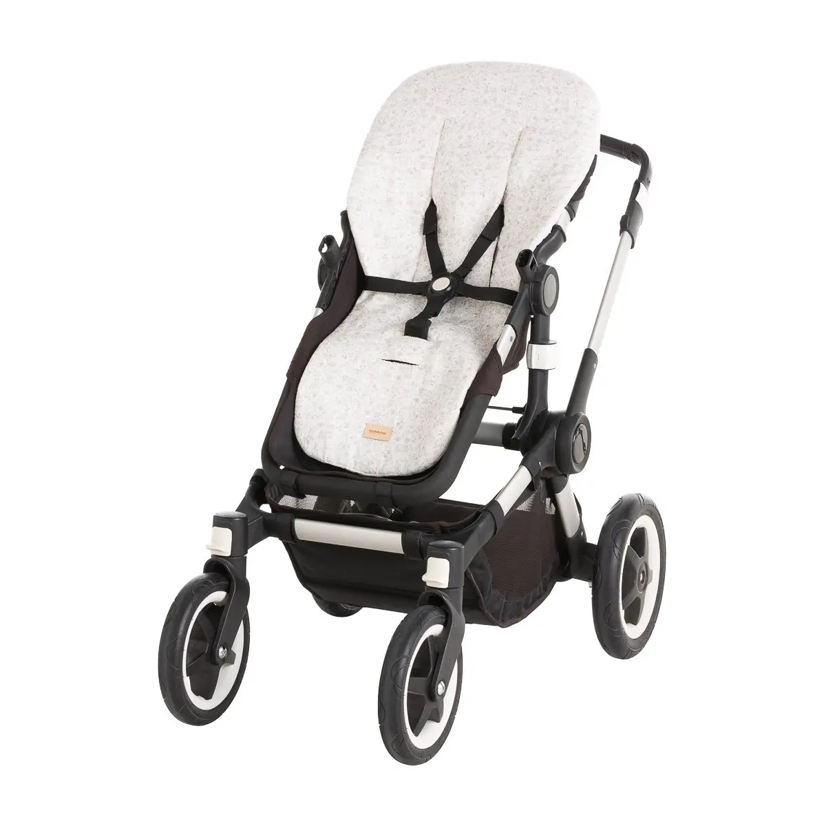 Colchoneta silla uni.rev.oval linen gris 43x88x1 cm