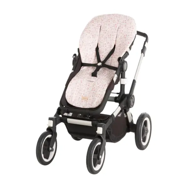 Colchoneta silla uni.rev.oval linen rosa 43x88x1 cm