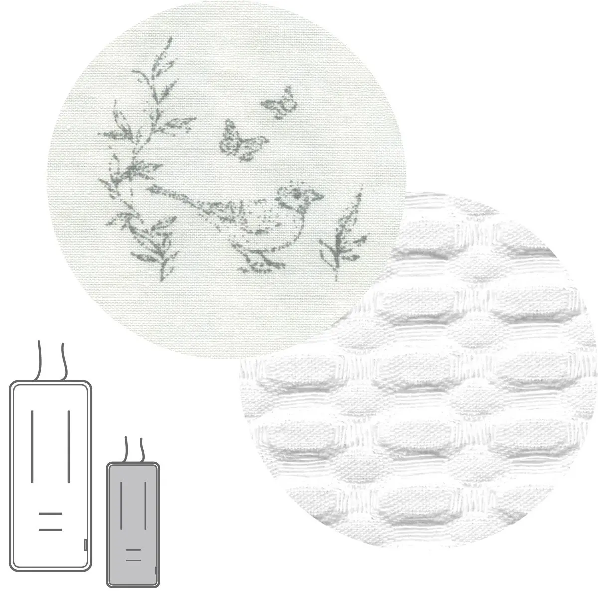 Colchoneta silla uni.rev.recta merlo crudo 30x80x1 cm - Imagen 2