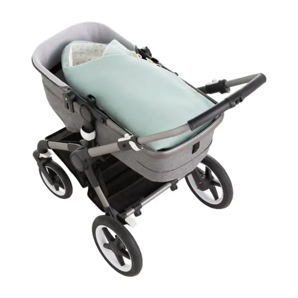 Saco capazo cruzado revers. mini pio mint 40x80x5 cm