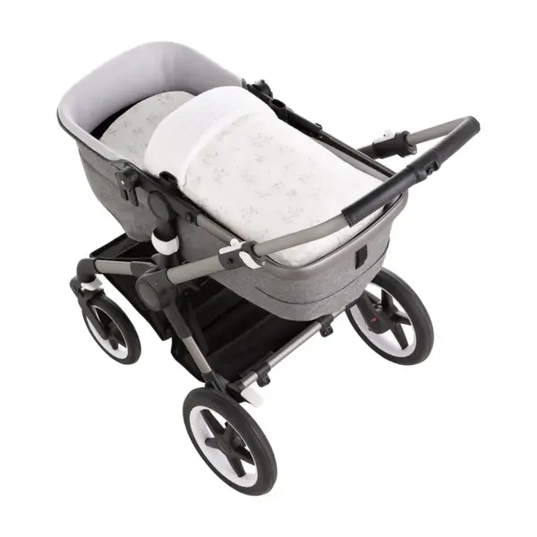 Saco capazo + colchoneta merlo crudo 35x80x6 cm