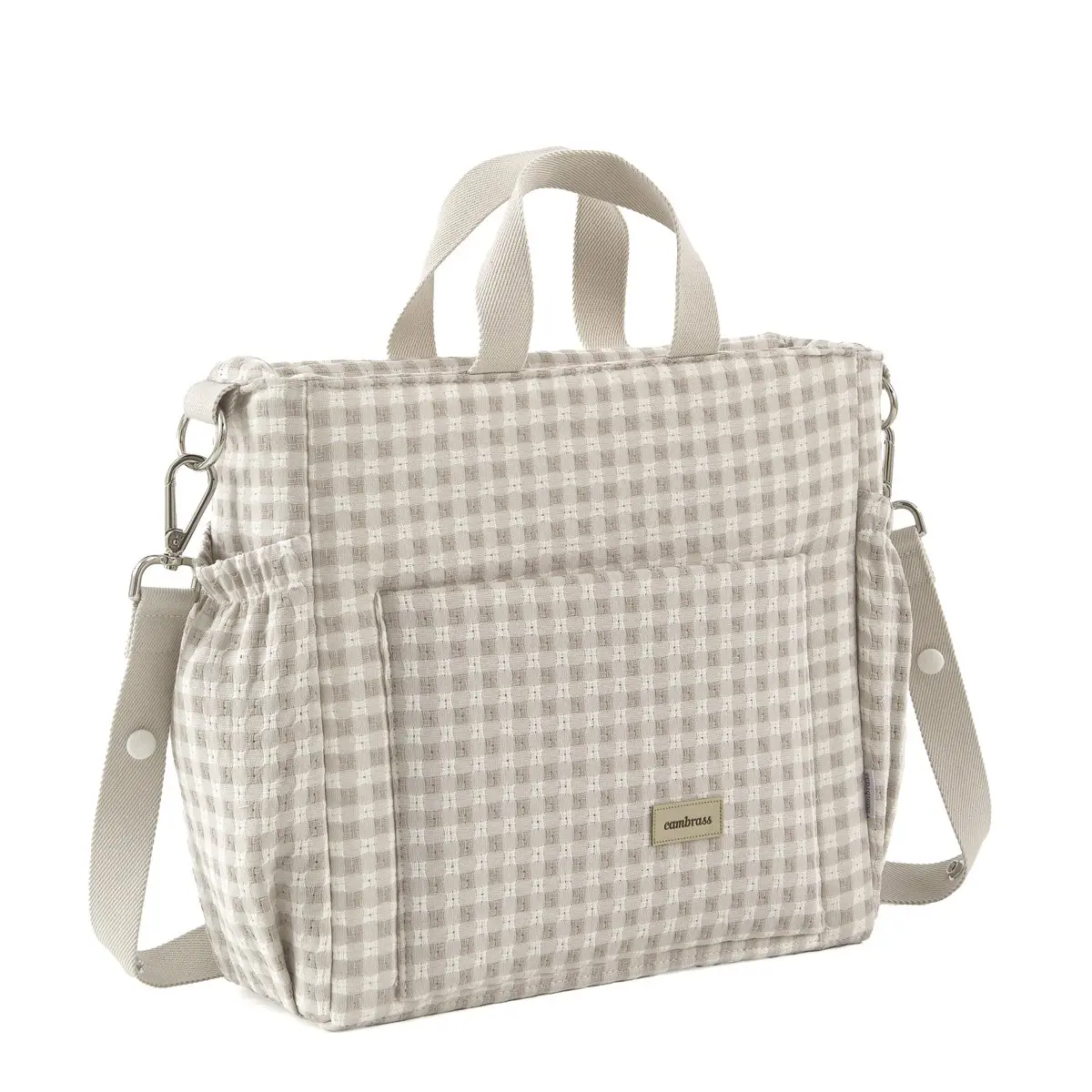 Bolso maternal pack vicky beige 16x43x37 cm - Imagen 2