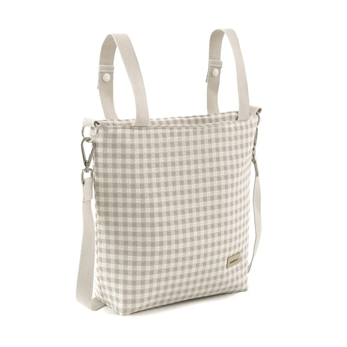 Bolso talega vicky beige 12x40x35 cm - Imagen 2