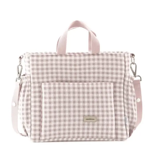 Bolso maternal pack vicky rosa 16x43x37 cm
