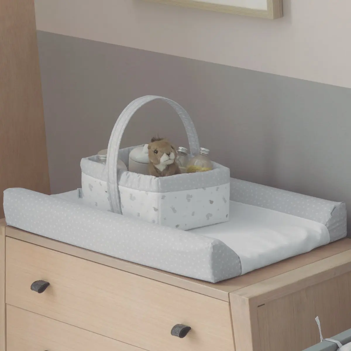 Cesta canastilla 22.5x29x29 cm ardi gris - Imagen 3