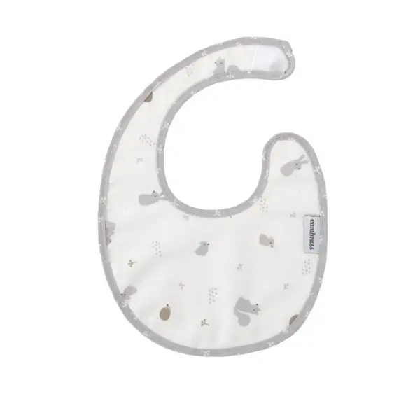 Babero redondo con velcro ardi gris 16x19x1 cm