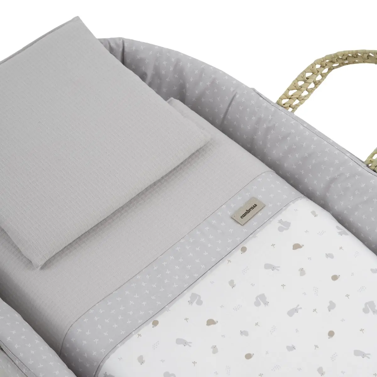 Moises palma acolch+pata m.bco ardi gris/bco 39x80x61 cm - Imagen 3