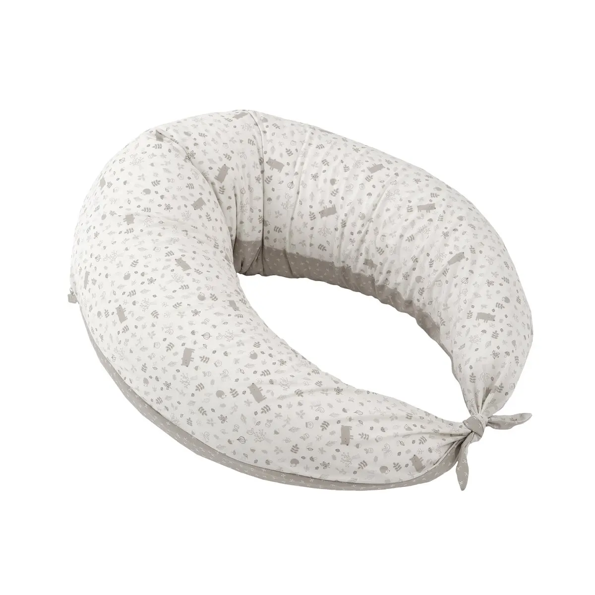 Cojin de lactancia luna 80x185x16 cm abete beige