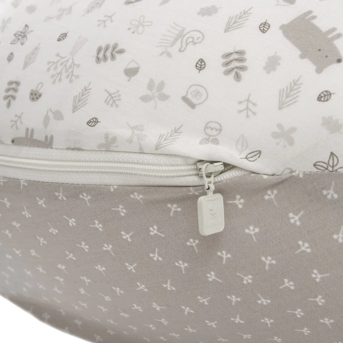 Cojin de lactancia luna 80x185x16 cm abete beige - Imagen 4