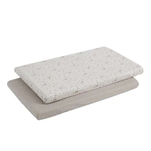 Bajera minicuna pack 2 uds. 50x82x10 cm abete beige