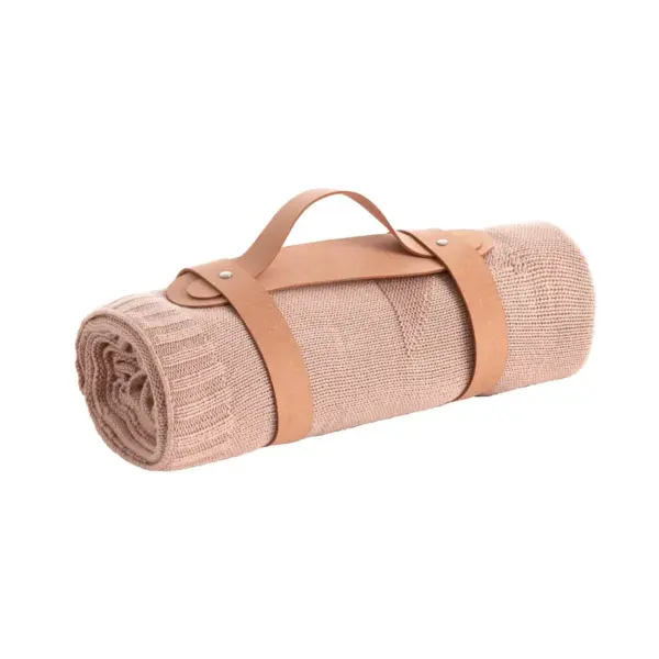 Manta punto bamboo 80x100x1 cm stelle tan