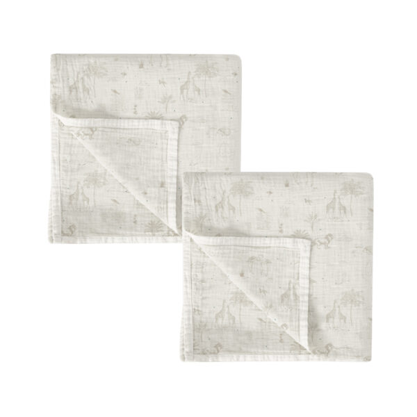 Gasas Bambú pack 2 Noe 10 B|Lino 60x60 - Bimbidreams