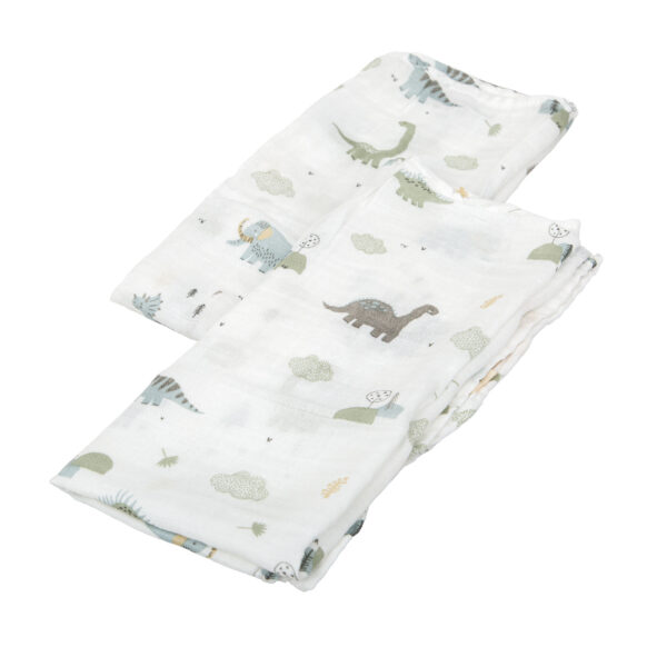 Gasas 100% algodon pack 2 Trex 16 B|Verde 60x60 - Bimbidreams